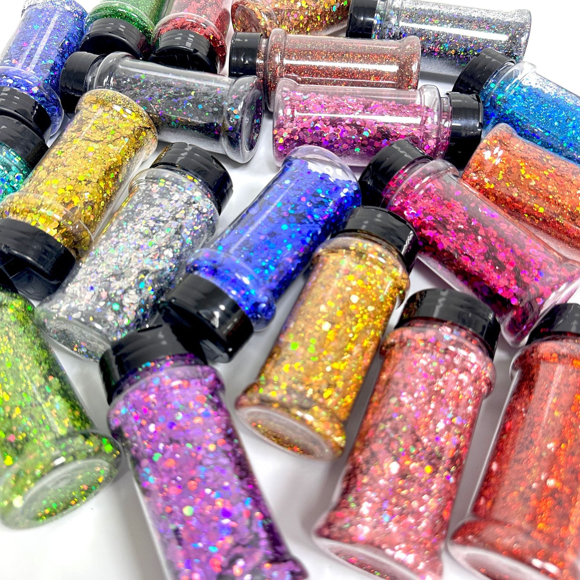 Wholesale Holographic Bottle Glitter Nail Art Colorful Sequins